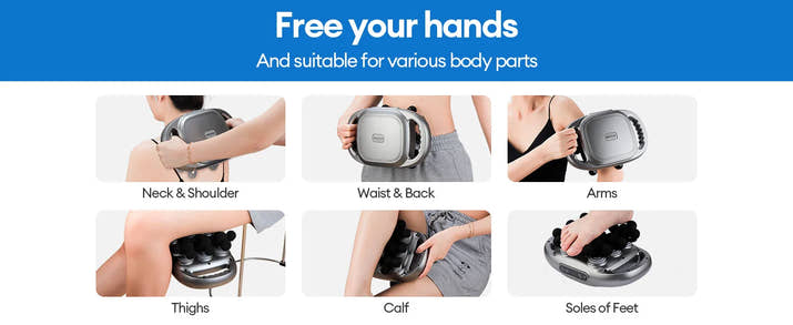 12 Head Waist Back High Frequency Vibration Whole Body Muscle Relax Fascia Gun
